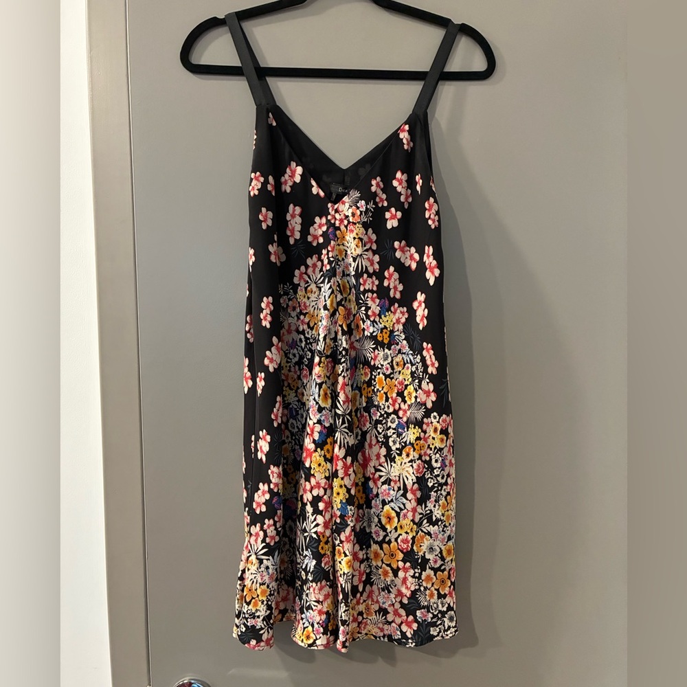 Dex Floral Mini V Neck Slip Dress